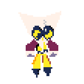 A lowpoly model of Cliq spinning around.